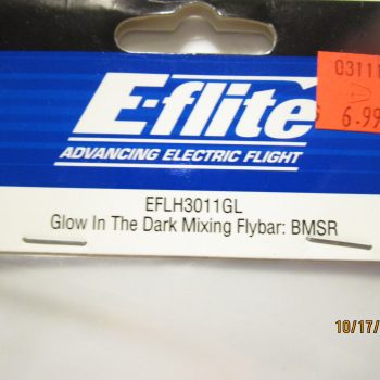 E-FLITE BLADE MSR GLOW IN THE DARK MIXING-PADDLE FLYBAR EFLH3011GL